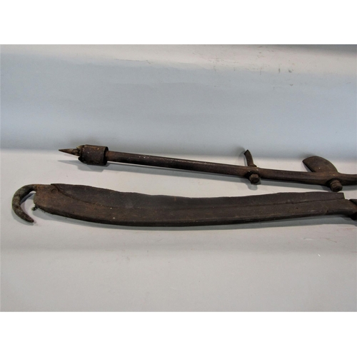 621 - Two antique clog makers tools