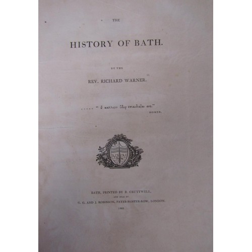 962 - Rev John Collinson - History and Antiquities of the County of Somerset, 3 volumes 1791, leather boun... 