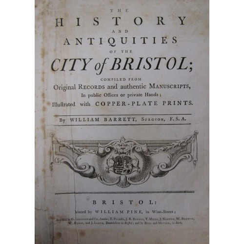 962 - Rev John Collinson - History and Antiquities of the County of Somerset, 3 volumes 1791, leather boun... 