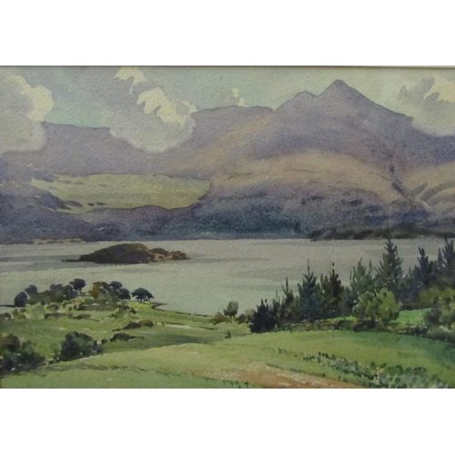 717 - Sean O'Connor ARHA (Irish 1909-1992) - View from Aghadoe Killarney, watercolour on paper, signed and... 