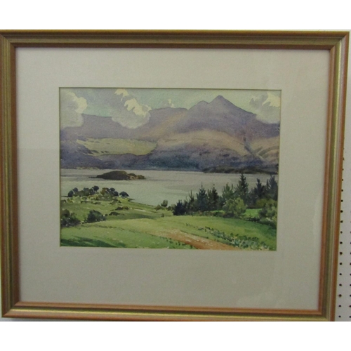 717 - Sean O'Connor ARHA (Irish 1909-1992) - View from Aghadoe Killarney, watercolour on paper, signed and... 