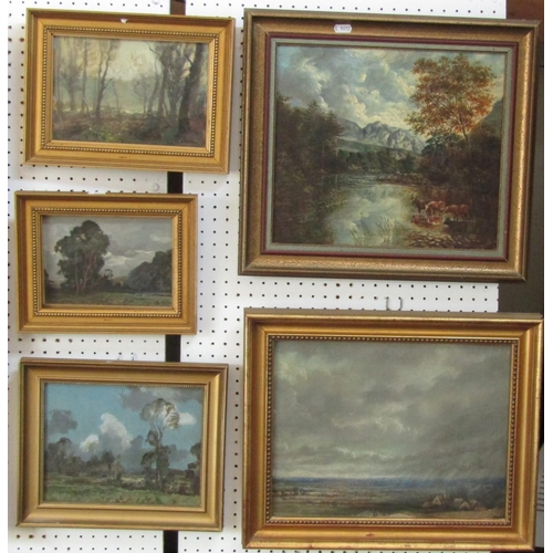 759 - Henry Mitton Wilson (British 1873-1923) - Set of three landscape studies, oil on board, one signed a... 