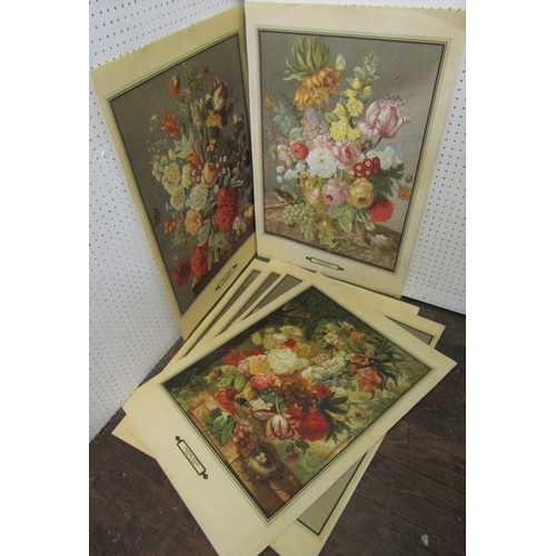 798 - Joseph Nigg (Austrian 1782 - 1863) - A set of six good quality chromolithographic prints of floral s... 