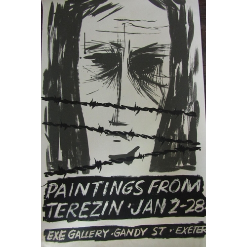 800 - An interesting collection of unframed posters from the Exe Gallery, Gandy Street, Exeter including a... 