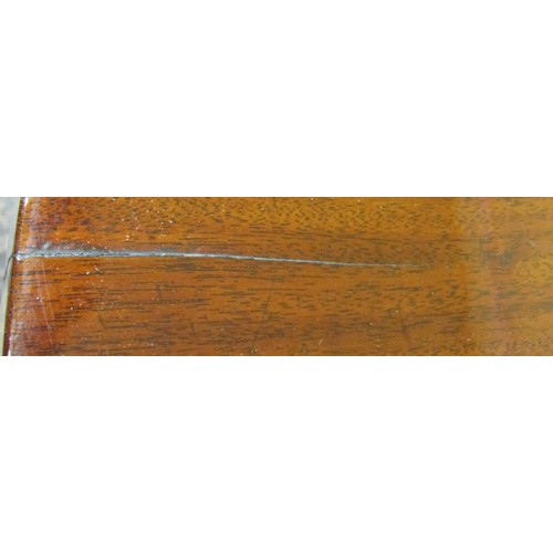 2165 - A pair of Georgian mahogany demi-lune or D end dining table sections, raised on simple square tapere... 