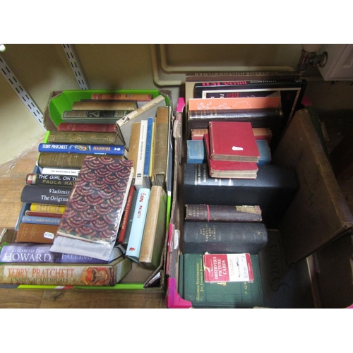 955 - Two boxes of randomly assorted books, including fiction and non-fiction works (2)