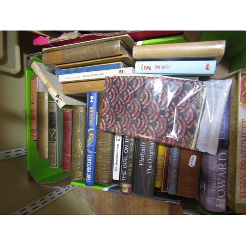 955 - Two boxes of randomly assorted books, including fiction and non-fiction works (2)