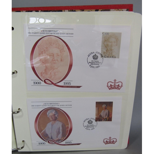 963 - A large album with millennium FDCs and others including The Queens Beasts, a penny red letter, Royal... 