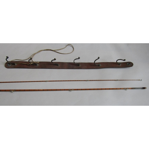 639 - Angling interest - Hardy split cane rod inscribed 'The knockabout' and 'The Palakona' with original ... 