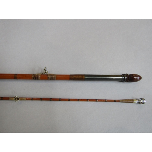 639 - Angling interest - Hardy split cane rod inscribed 'The knockabout' and 'The Palakona' with original ... 