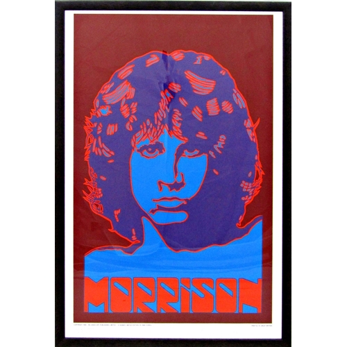 47 - Peter Marsh (20th century) - 'Morrison', iconic study of Jim Morrison, signed and dated 1992, limite... 