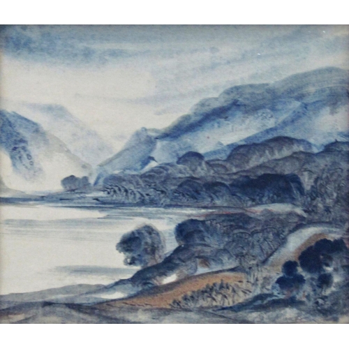 63 - Alan Freer (B.1926) - 'Llyn Peninsula', signed, titled verso, mixed media on paper, 13 x 15cm, frame... 