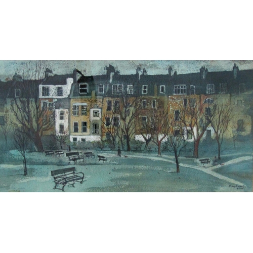 123 - Ray Evans (1920-2008) - 'Henrietta Park, Bath', signed and dated 1970, inscribed label verso, mixed ... 