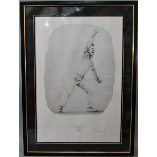 260 - Jack Russell MBE (B. 1963) Adelaide - Fourth Test Win 1995, coloured limited edition print, signed b... 