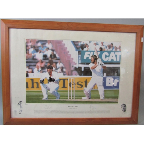 260 - Jack Russell MBE (B. 1963) Adelaide - Fourth Test Win 1995, coloured limited edition print, signed b... 