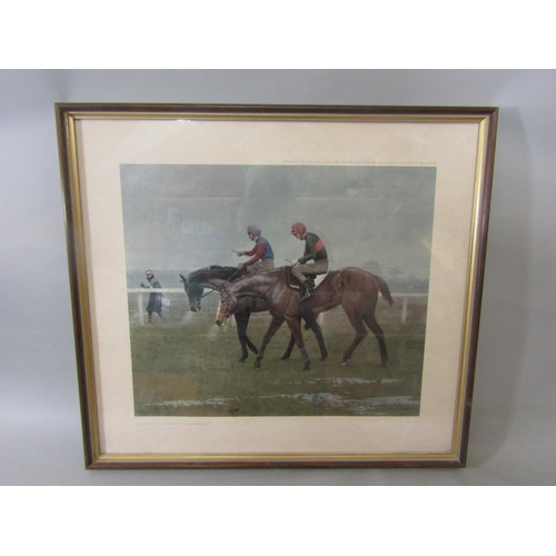 231 - A collection of signed coloured limited edition prints relating to horse racing subjects including a... 