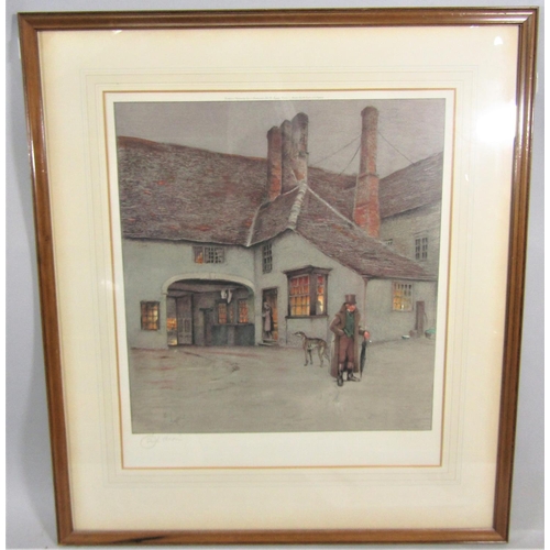 243 - Cecil Aldin (British 1870-1935) - Pair of signed coloured prints from the Old English Inns series - ... 