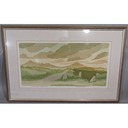 282 - Bernard Green (British 1931-1998) - Three signed coloured limited edition screen prints of Welsh lan... 