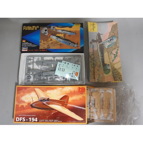 36 - 16 boxed model aircraft kits, all 1:72 scale Luftwaffe planes. Includes Italaeri Gigant German glide... 