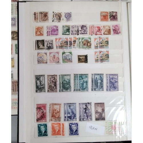 110 - Three stock books containing a good collection of British and worldwide stamps including Penny Red e... 