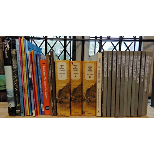 142 - A quantity of local topographical books including three volumes of The Annals of Bristol, by J Latim... 