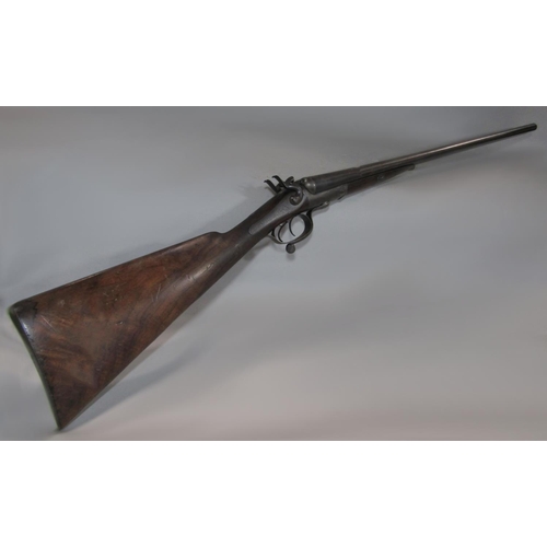 535 - Gibbs double barrel twelve bore shot gun, with deactivation certificate