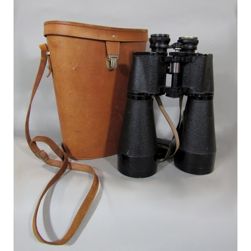 539 - Tordalk CBS 11 x 80 large field binocular within a leather carry case