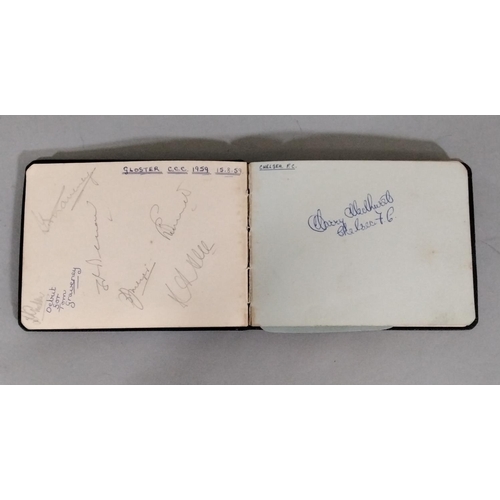 103 - An autograph album containing a number of County Cricket Club autographs dating from 1959/60, and th... 