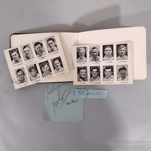 103 - An autograph album containing a number of County Cricket Club autographs dating from 1959/60, and th... 