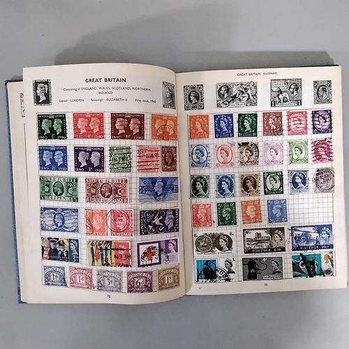 92 - Three stamp albums containing a quantity of British and worldwide stamps from the 1940s onwards (3)