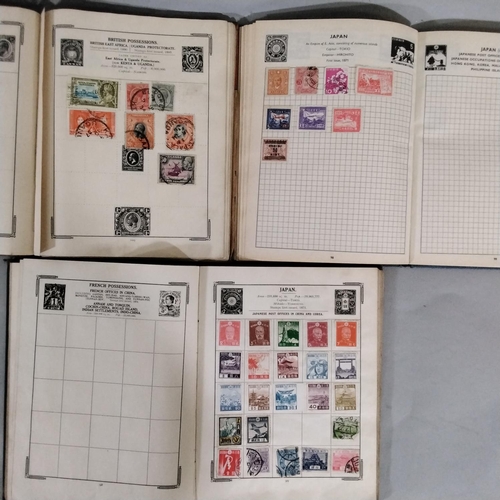 92 - Three stamp albums containing a quantity of British and worldwide stamps from the 1940s onwards (3)