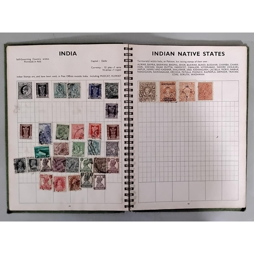 96 - Three stamp albums containing a quantity of British and worldwide stamps dating 1940s onwards, toget... 