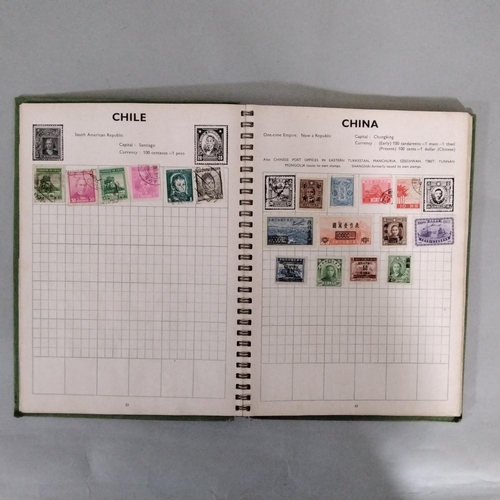 96 - Three stamp albums containing a quantity of British and worldwide stamps dating 1940s onwards, toget... 