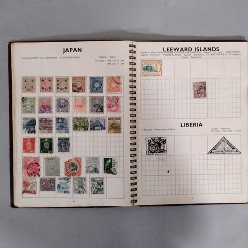 96 - Three stamp albums containing a quantity of British and worldwide stamps dating 1940s onwards, toget... 