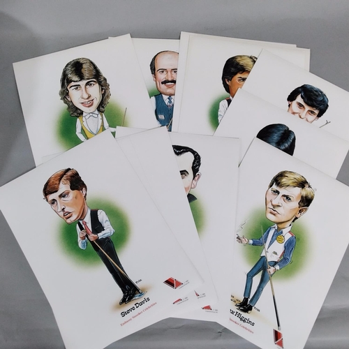 98 - A collection of Embassy Snooker Celebrities posters produced by the Imperial Group PLC, 1985, (1)