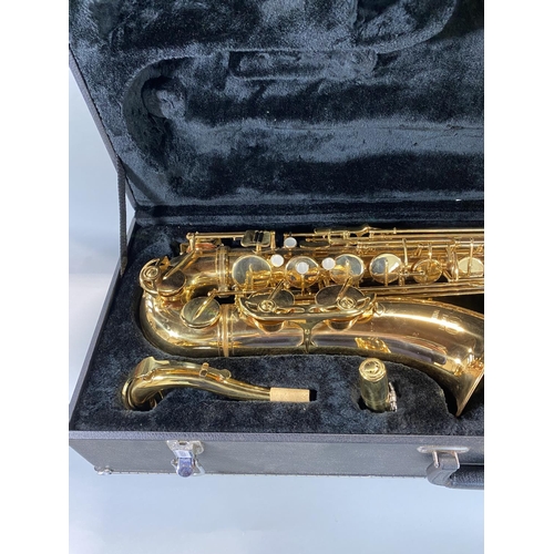 583 - Jupiter 500 series gold lacquered saxophone, hard case