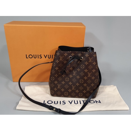 1556 - Louis Vuitton NéoNoé drawstring 'bucket' bag in monogrammed canvas and leather trim, with cloth bag ... 