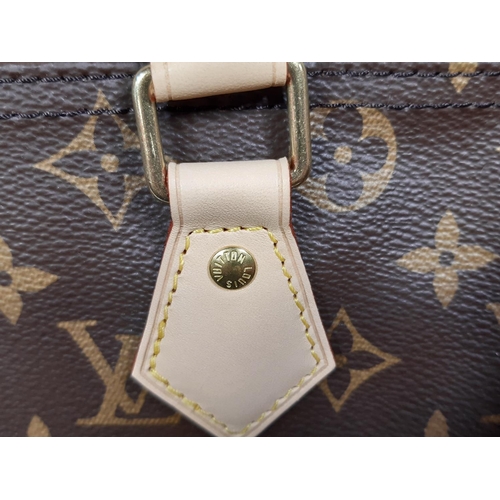 1557 - Louis Vuitton 'Speedy 30 Bandouliere' bag (2021) in monogrammed canvas with pale leather trim and st... 