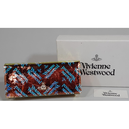 1562 - Vivienne Westwood 'Classic Credit Card Wallet' with Eleonara Bonucci tag (detached) design is 'orang... 