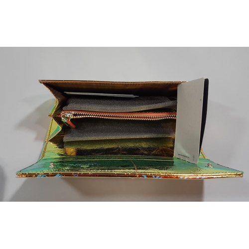 1562 - Vivienne Westwood 'Classic Credit Card Wallet' with Eleonara Bonucci tag (detached) design is 'orang... 