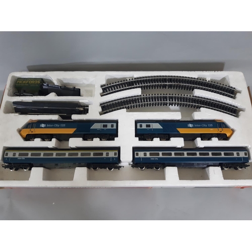 67 - 2 Hornby OO gauge rail sets including R536 LBSC Local Goods Set and R541 Intercity 125 set, both unc... 