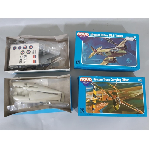 71 - 16 model aircraft kits, all 1:72 scale models of WW2 aircraft, appear un-started and most with seale... 