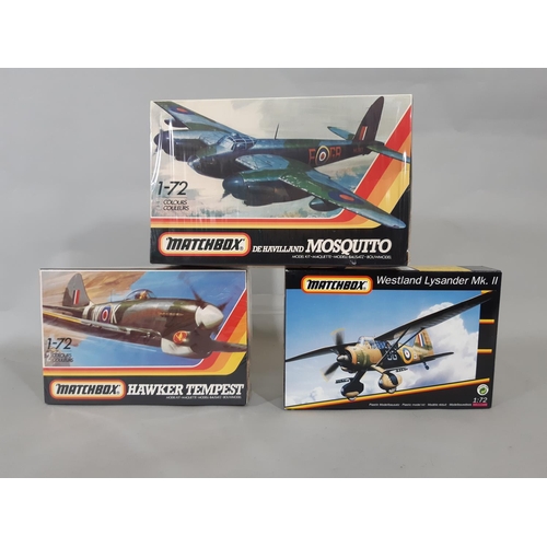 71 - 16 model aircraft kits, all 1:72 scale models of WW2 aircraft, appear un-started and most with seale... 