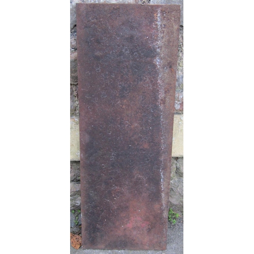 2108 - A reclaimed cast iron sign of rectangular form with raised lettering Wardo Avenue, S.W, 91 cm x 33 c... 