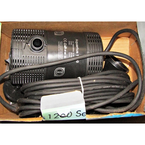 2148 - A boxed Aquamax 6000 pond filter pump together with a further boxed Aquarius 1200 fountain pump and ... 