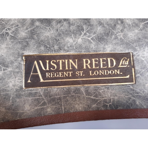 1542 - Vintage top hat by Austin Reed (internal circumference 55cm) in original travelling case with compar... 