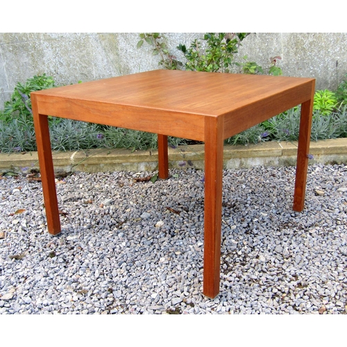 2791 - Hans Wegner teak coffee table, of square form stamped to base Andr. Tuc. Design Hans J Wegner, Made ... 