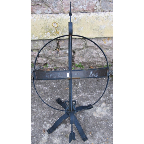 2092a - A contemporary reproduction armillary sun dial