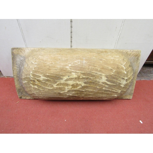 2777 - A dug out softwood trough, 104 cm in length x 50 cm wide x 20 cm deep approx