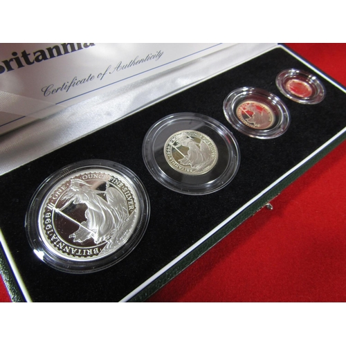 426 - Britannia 1998 silver proof collection.  £2, £1, 50p and 20p, struck by The Royal Mint, limited to 1... 